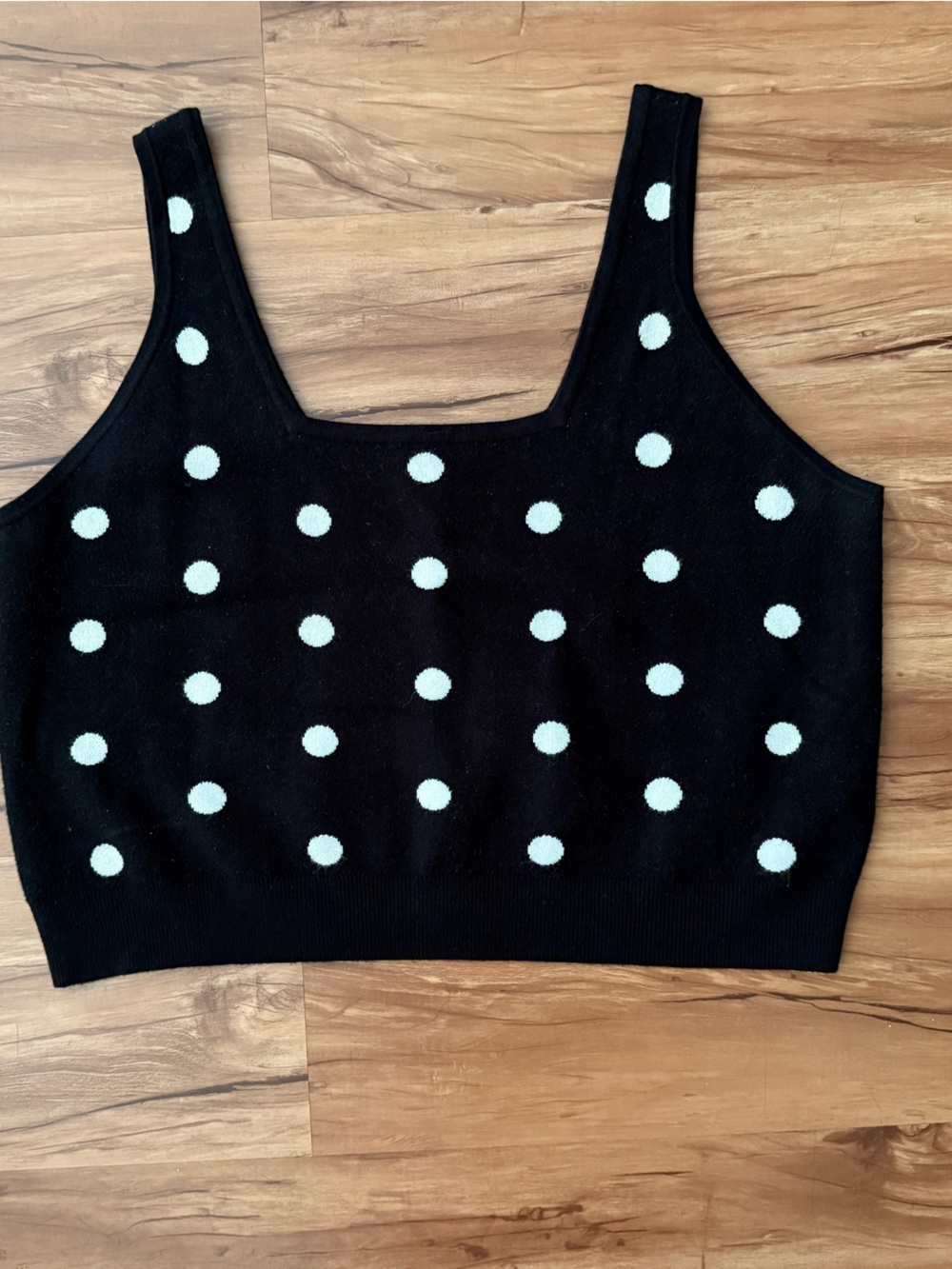 Victor Glemaud Black Sweater with White Polka Dots